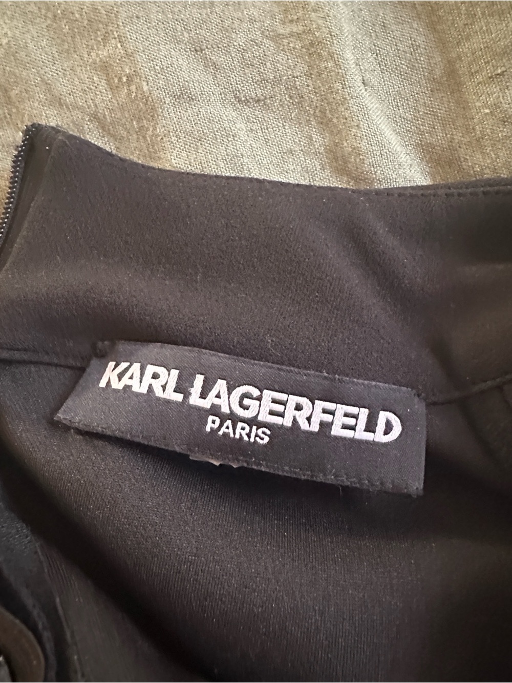 Karl Largerfeld Paris Bell Sleeve Pearl Dress
